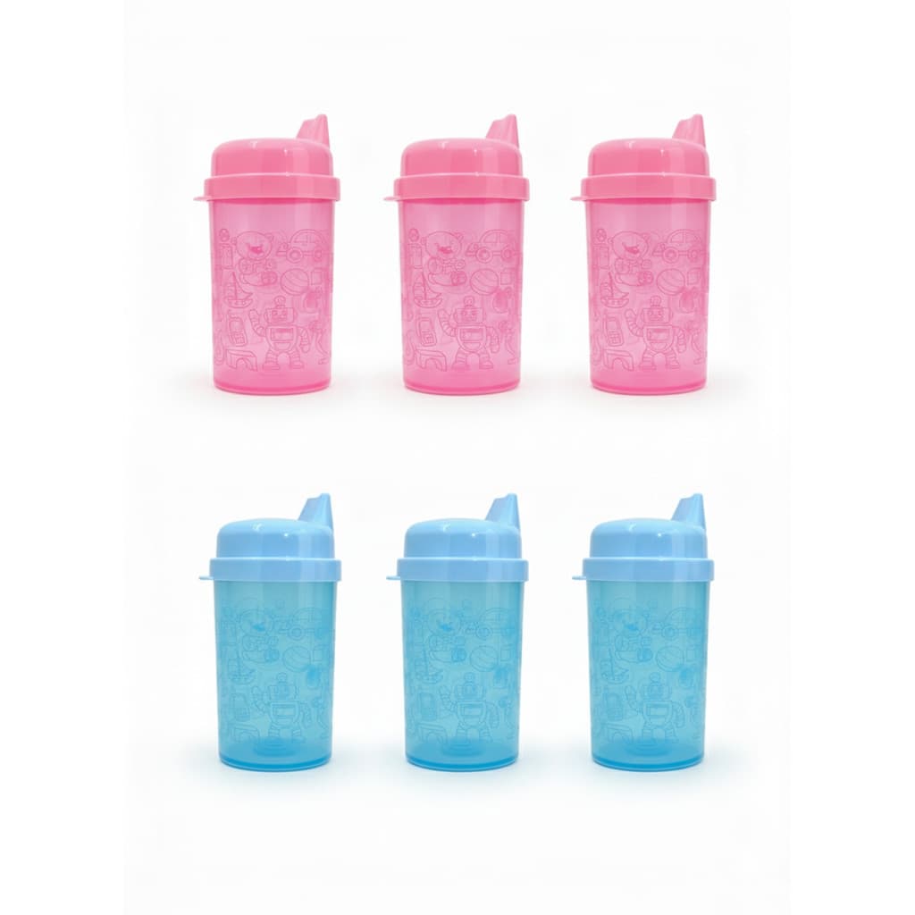 Kit 6 Copos Baby Treinamento Infantil com Bico de Transição