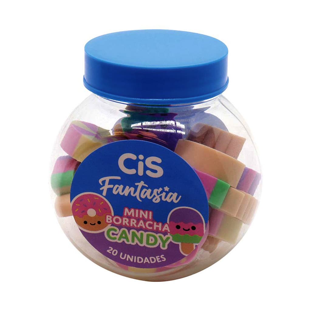 Borracha Cis Fantasia Candy Mini Pote C/20 Docinhos Fofos