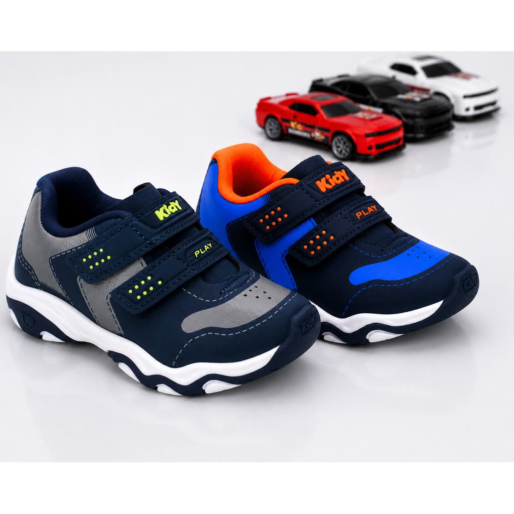 Tênis Infantil Kidy Play Respitec Com Carrinho de Brinquedo