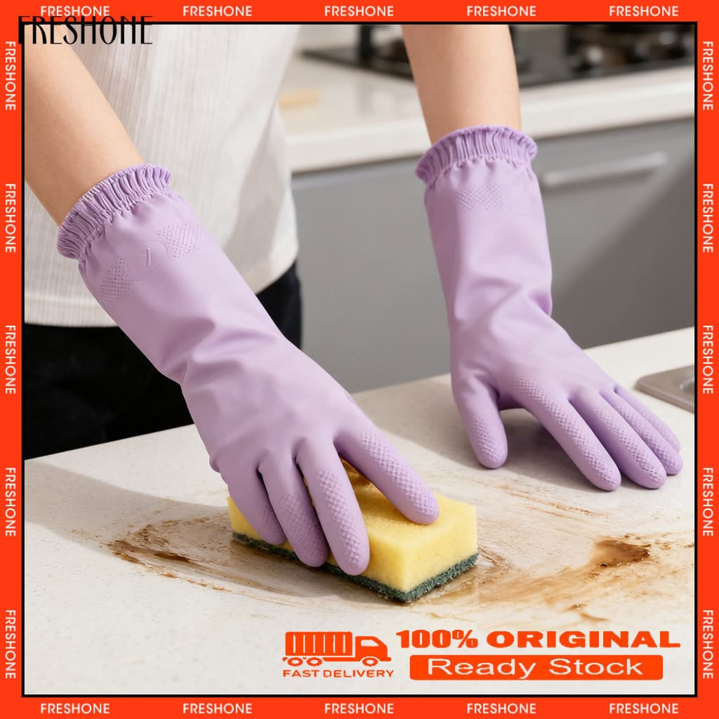 Nitrile Housekeeping Gloves Professional Cleaning Reusable for Kitchen Waterproof Tear-resistant Southeast Asian Buyers'