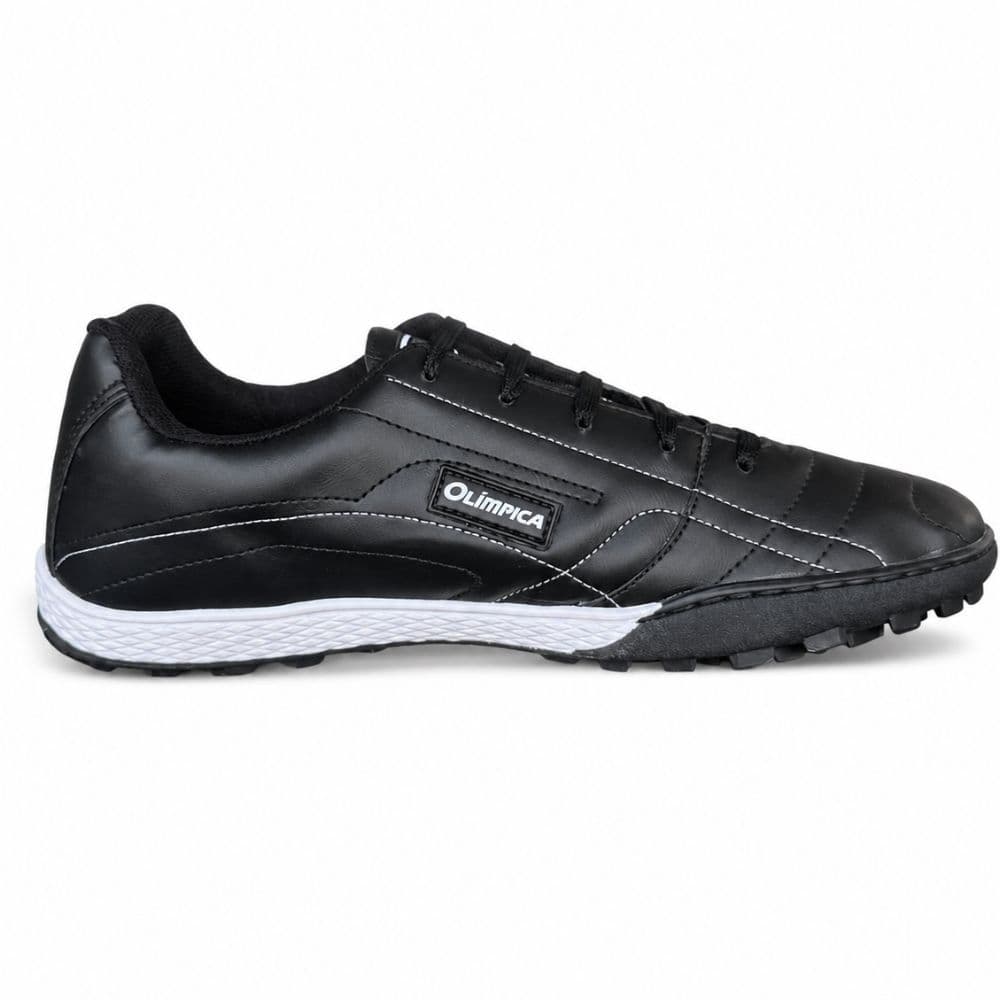 Chuteira Society Adulto Olimpica 5.0 Preto Branco