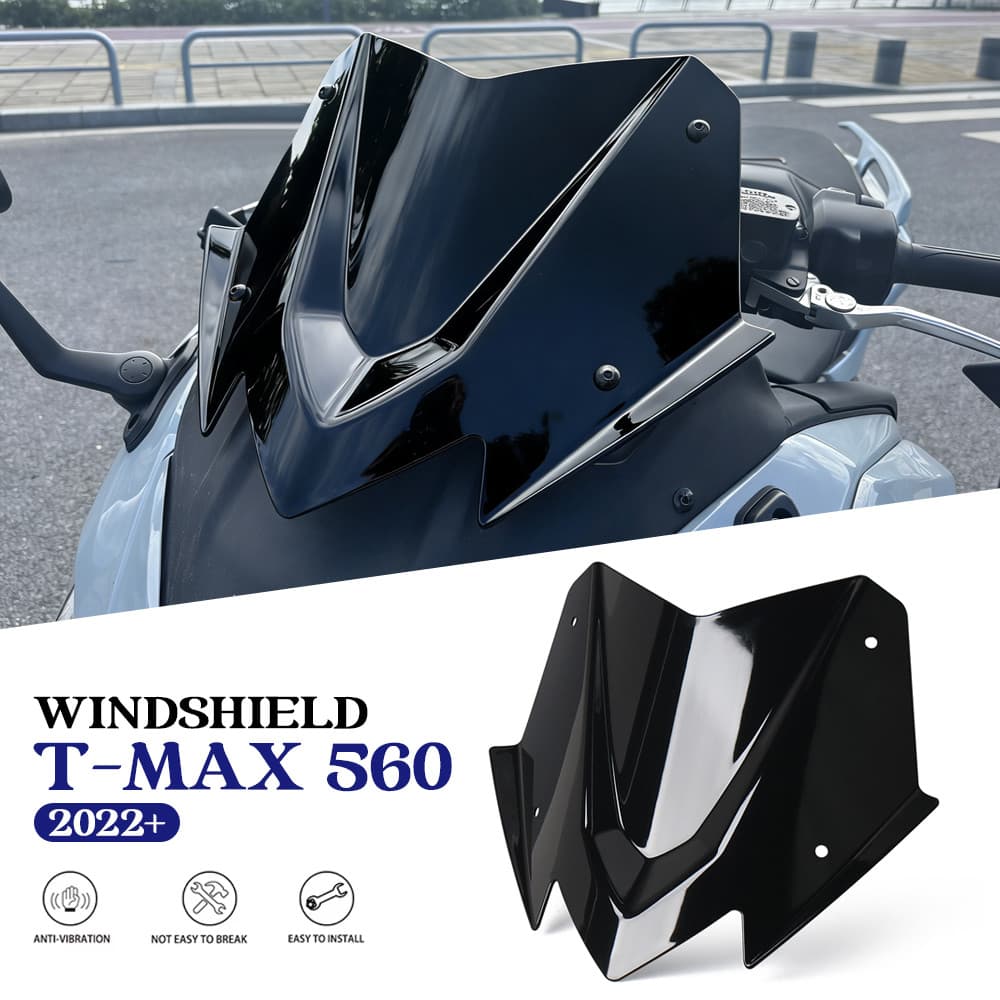 Para Yamaha TMAX 560 TECH MAX 2022-2026 Novos Acessórios Da Motocicleta Pára-Brisa Esporte Viseira T-Max560
