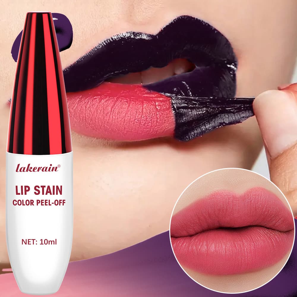 Descasque Rosa Brilho Labial Fosco Contorno Tatuagem Mancha À Prova Dwaterproof Água Transferência Resistente Rasgar Mat
