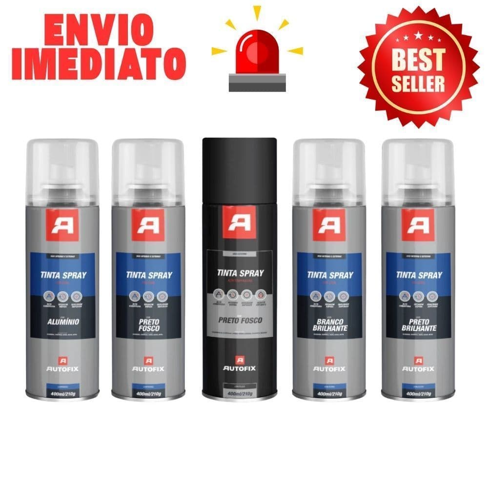 Tinta Spray Para Diversos Usos 400ml - Autofix 400ml / 210g - Qualidade Superior de Cores