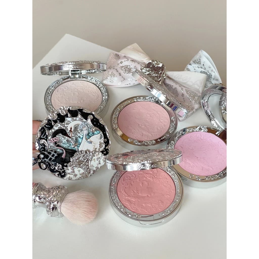 Novo produto flor sabe novo produto veludo Ballet veludo névoa blush alto brilho expansão cor clareamento rosa Natural b