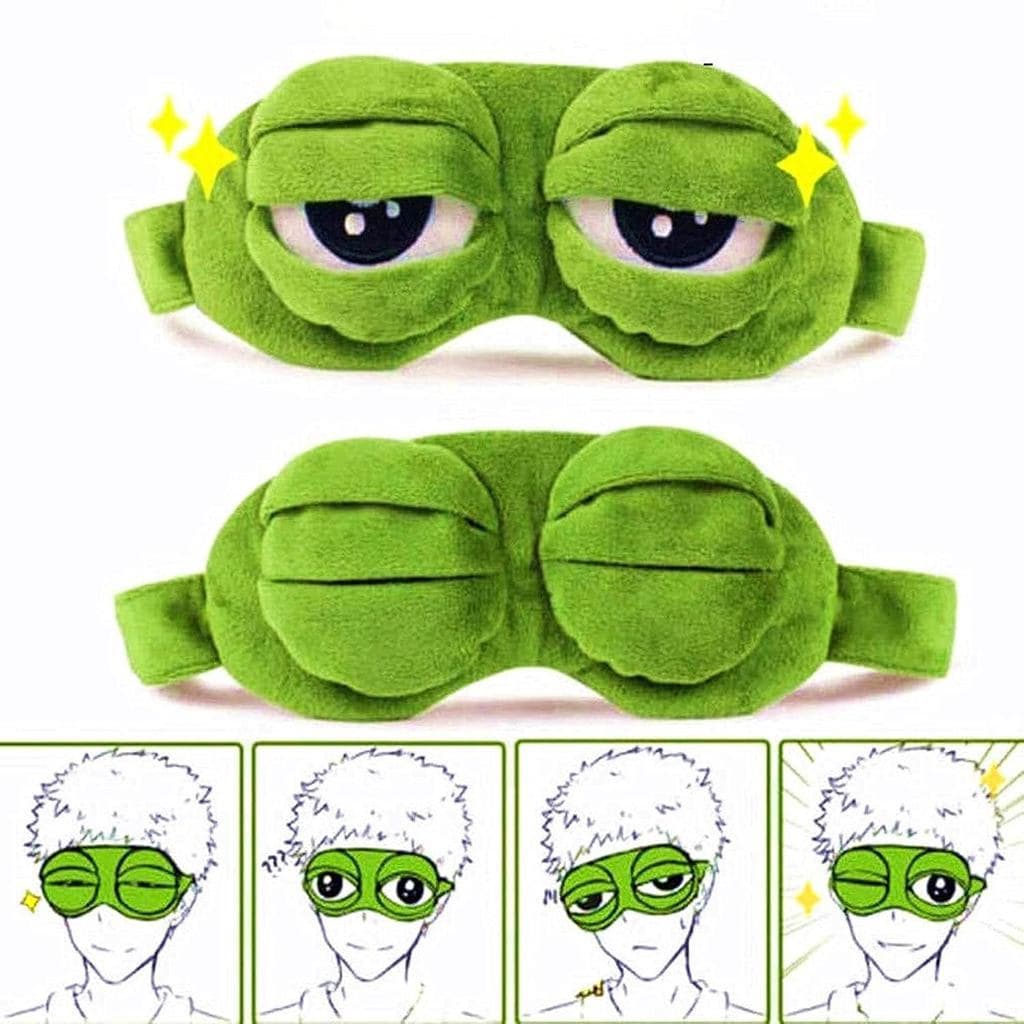 Máscaras para Mulheres, Máscara para Olhos, Máscara Noturna SadFrog Cute Block Out Light, Máscara de Olhos Macia e Confo