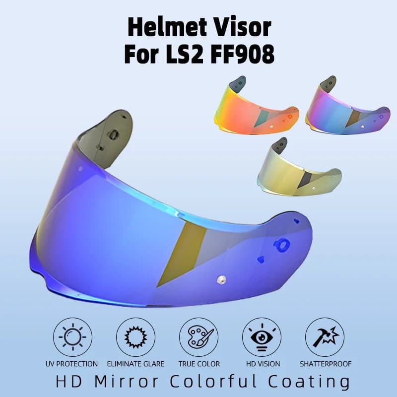 [2025NOVO] Viseira de Capacete de Motocicleta para LS2 FF908 Lente de Para-brisa Filme de Proteção UV antiembaçante Casc