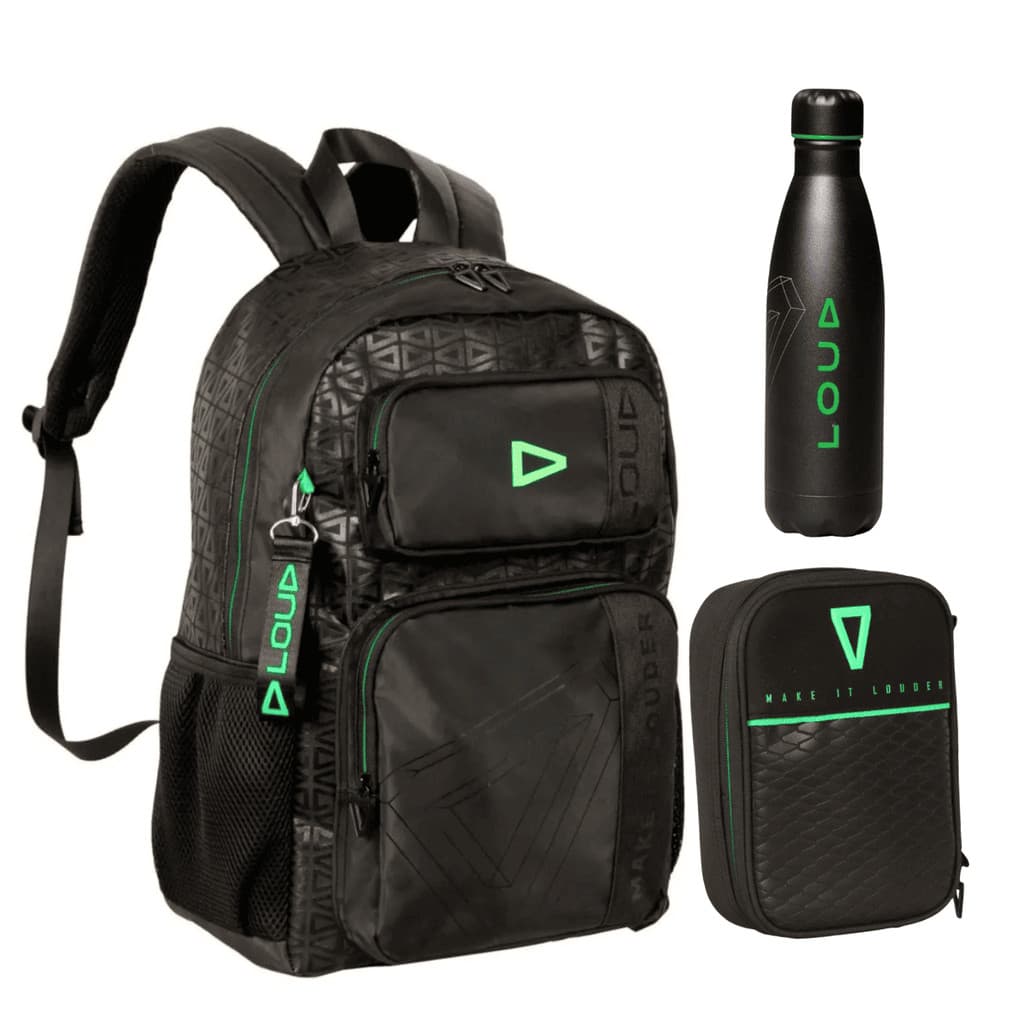 Kit Mochila Gamer Com Estojo E Garrafa Térmica Loud Oficial Licenciada Gamer Nova Coleção
