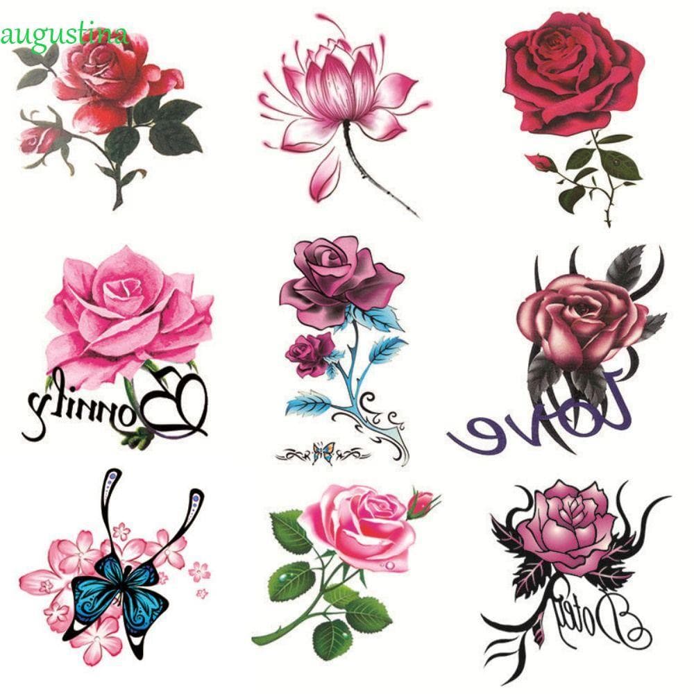 AUGUSTINA 5/10/20/30/50 Peças Adesivos De Tatuagem Temporária , De Borboleta Com Textura 3D À Prova D'água