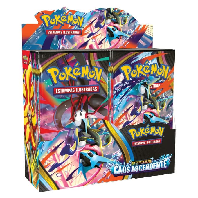 Pokémon Box 36 Boosters Caos Ascendente - Greninja- Copag
