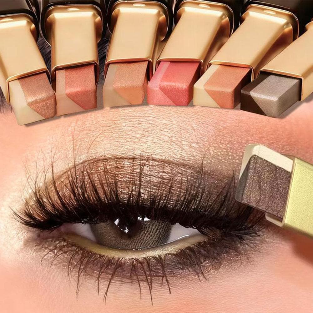 Glitter Sombra Vara Dupla Cor Perolado Destaque Caneta À Prova Dwaterproof Água De Longa Duração