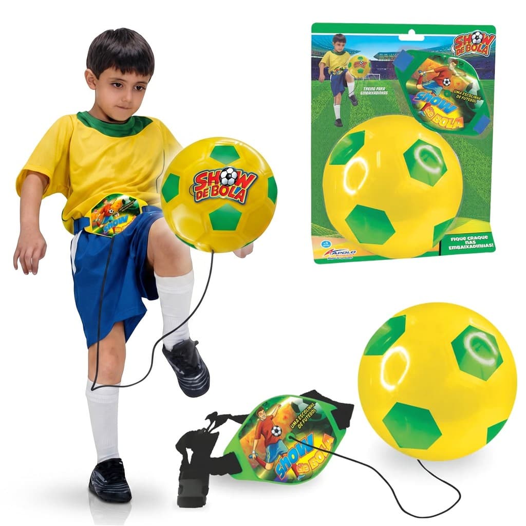 Futebol Show De Embaixadinhas Do Brasil Com Cinto E Bola - Líder Brinquedos