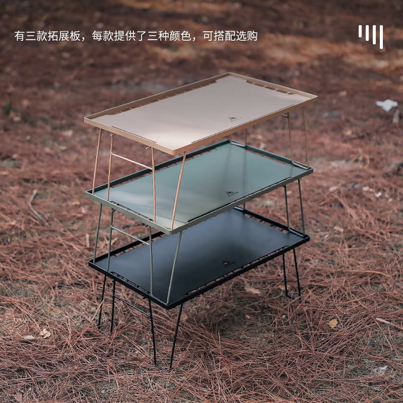 Mesa de malha dobrável ao ar livre placa de bambu mesa de jantar acampamento portátil mesa de churrasco multifuncional a