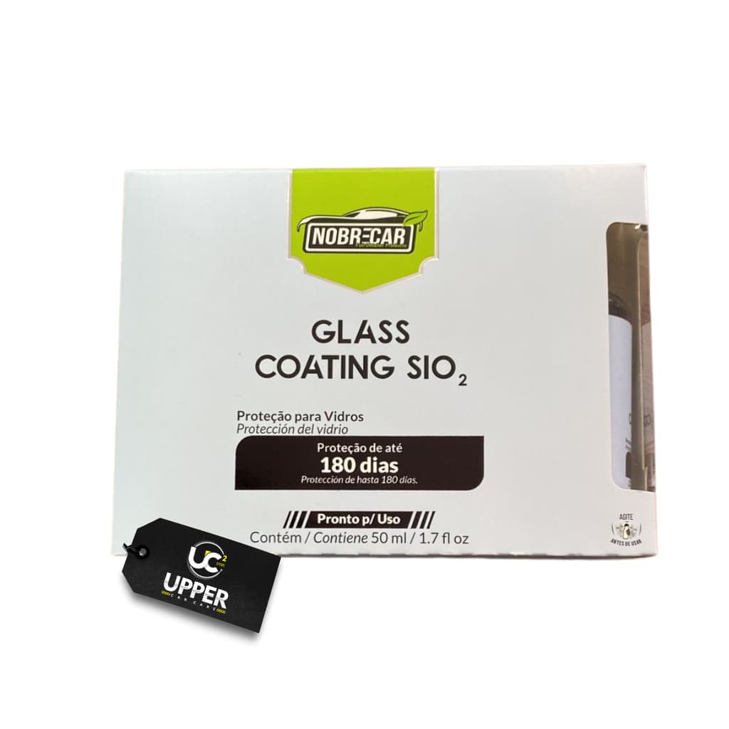 GLASS COATING SIO2 PROTEÇÃO PARA VIDROS 50 ML - NOBRECAR