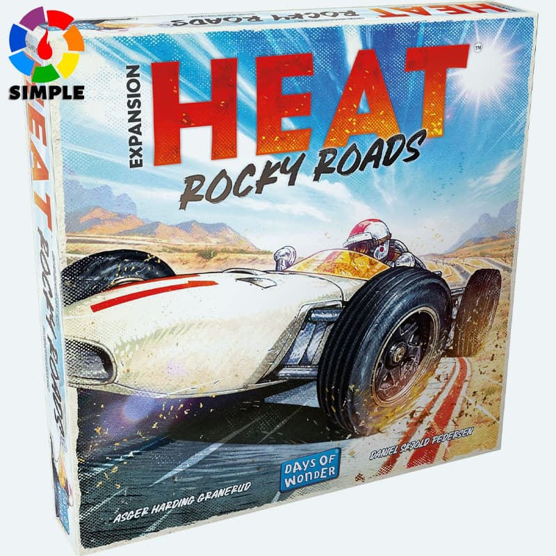 Asmodee Heat: Rocky Roads Board Game Expansion - 2 New Tracks, 1966 Championship Season