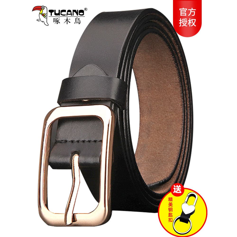 Woodpecker senhoras cinto novo estilo cinto de couro fino-ajuste cinto Casual All-match calças cinto macio presente de a