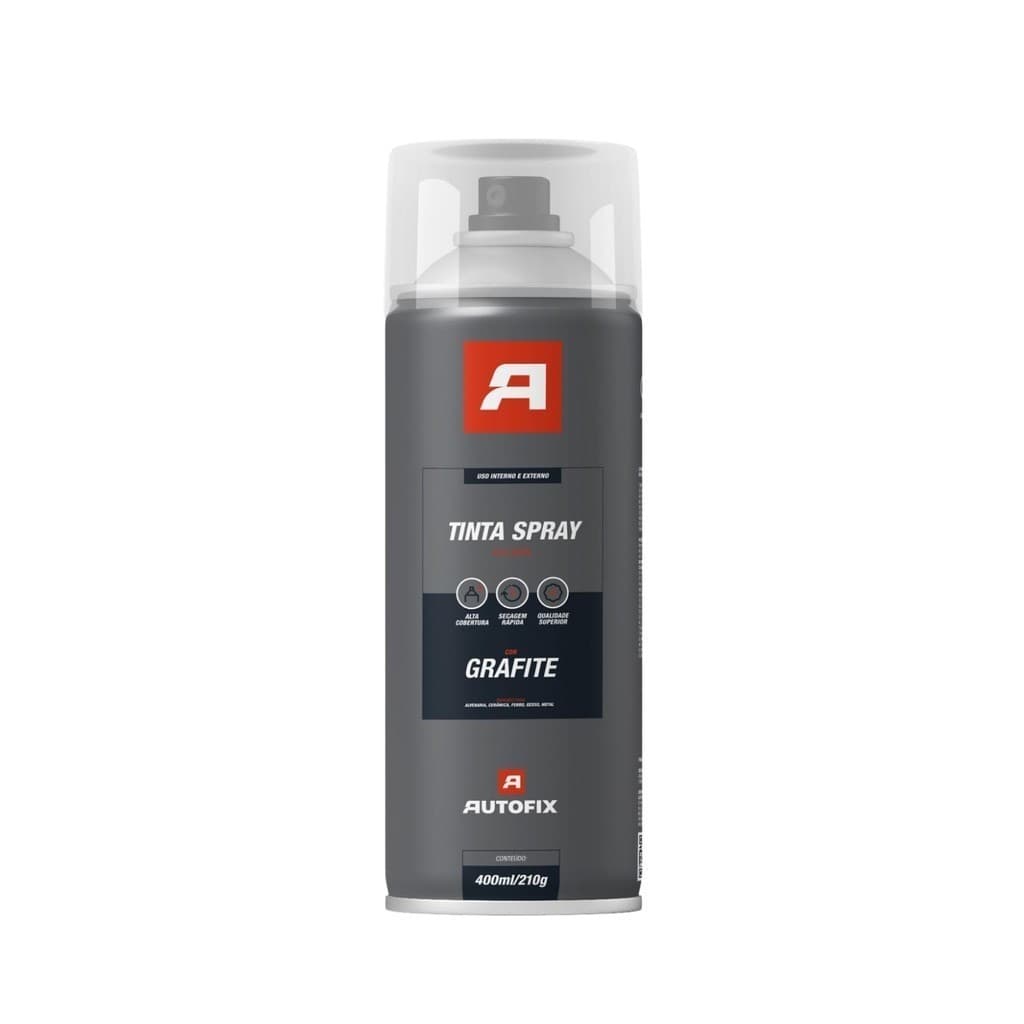 4 Tinta Spray Grafite Plástico  400ml – Qualidade Garantida