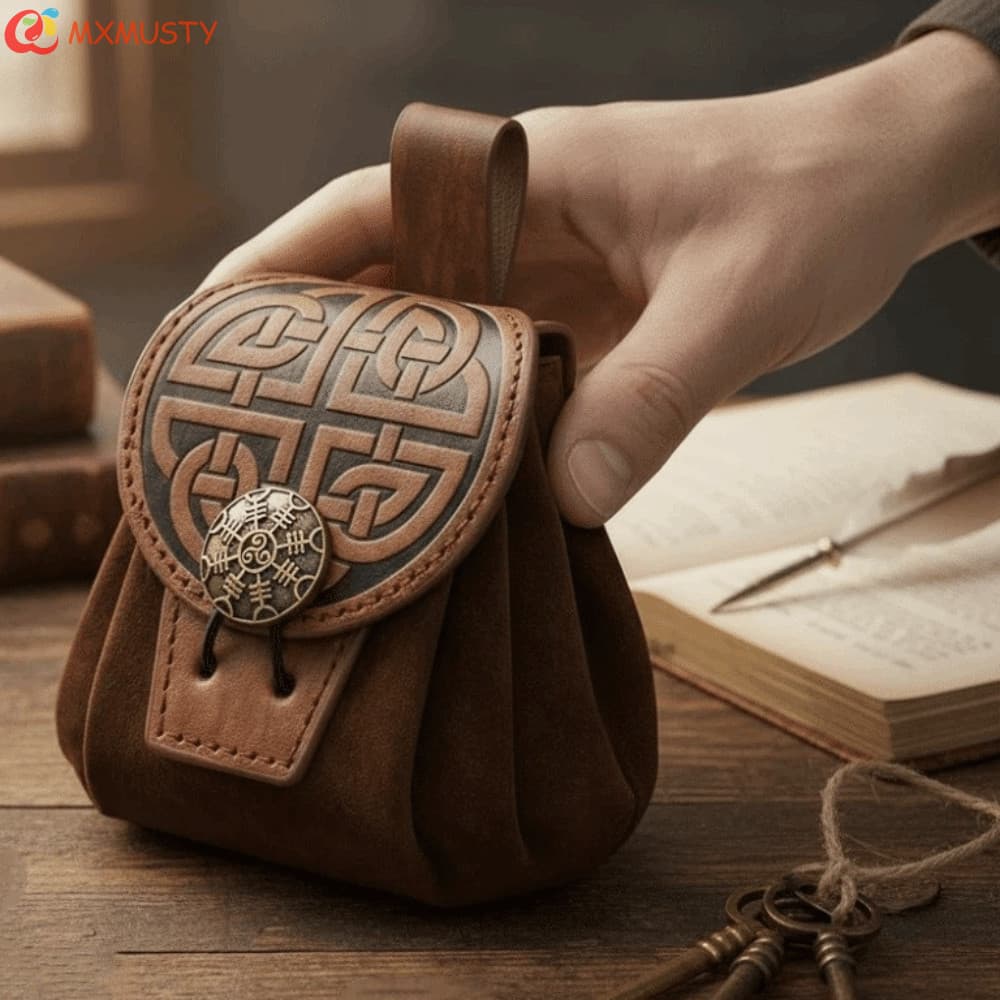 Pochetes Com Cordão MXMUSTYZA , Bolsa De Moedas De Cintura Vintage Design Em Relevo Cinto Pendurável