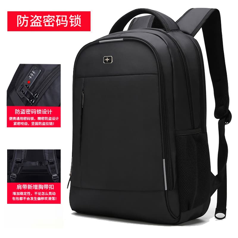 Mochila Suíça Bolsa Masculina All-Match Computador de Viagem de Negócios de Grande Capacidade Alunos do Ensino Médio Bol