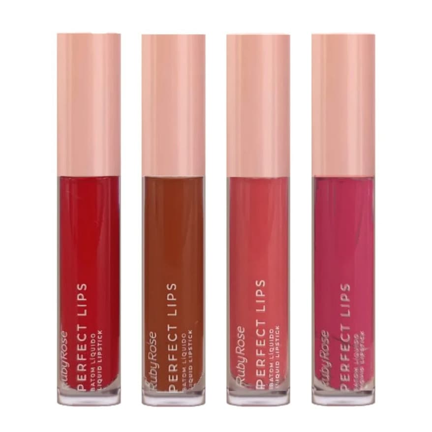 Batom Liquido Labial Perfect Lips Efeito Matte Ruby Rose