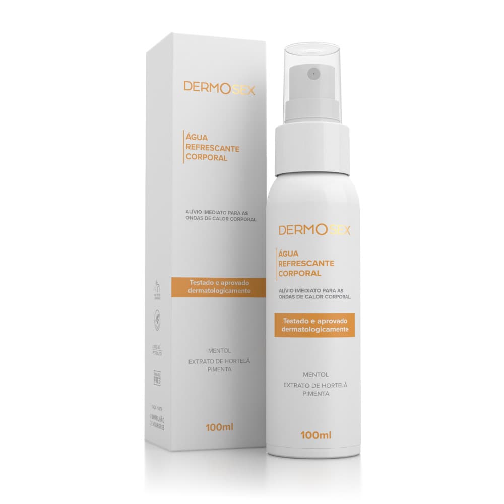 Água Refrescante Corporal Alívio de Calor Intenso e Menopausa Dermosex - 100 ml