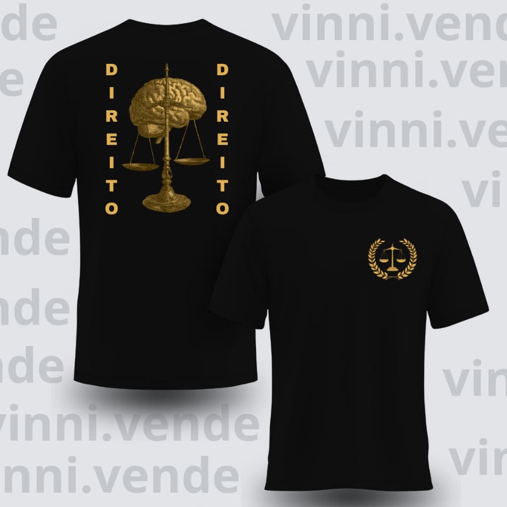 Camiseta Direito Profissões Luxo Estilo Gringo Algodão Premium Envio Imediato