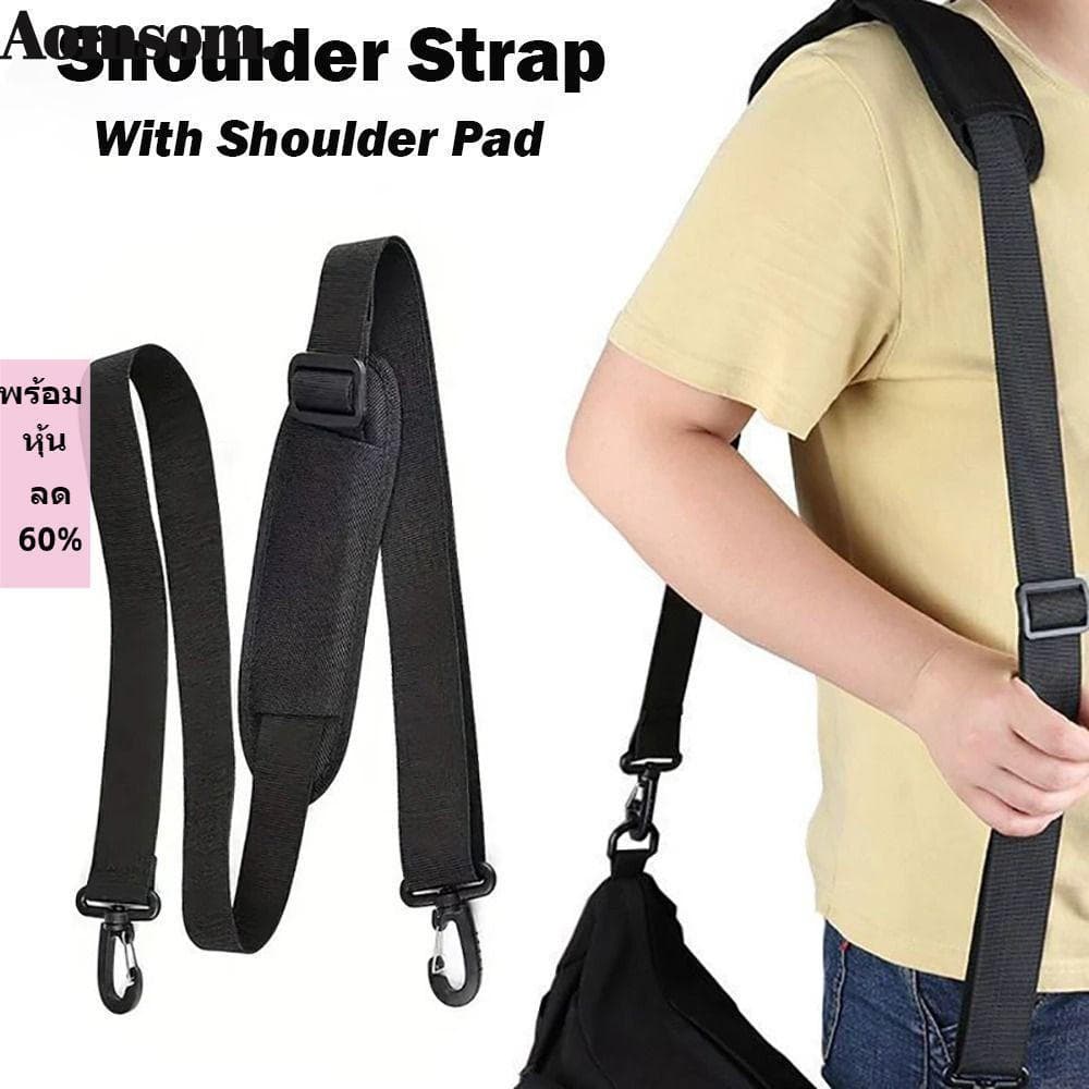 Alça De Bolsa AOMSOM , De Ombro Ajustável Preta Nylon ,
