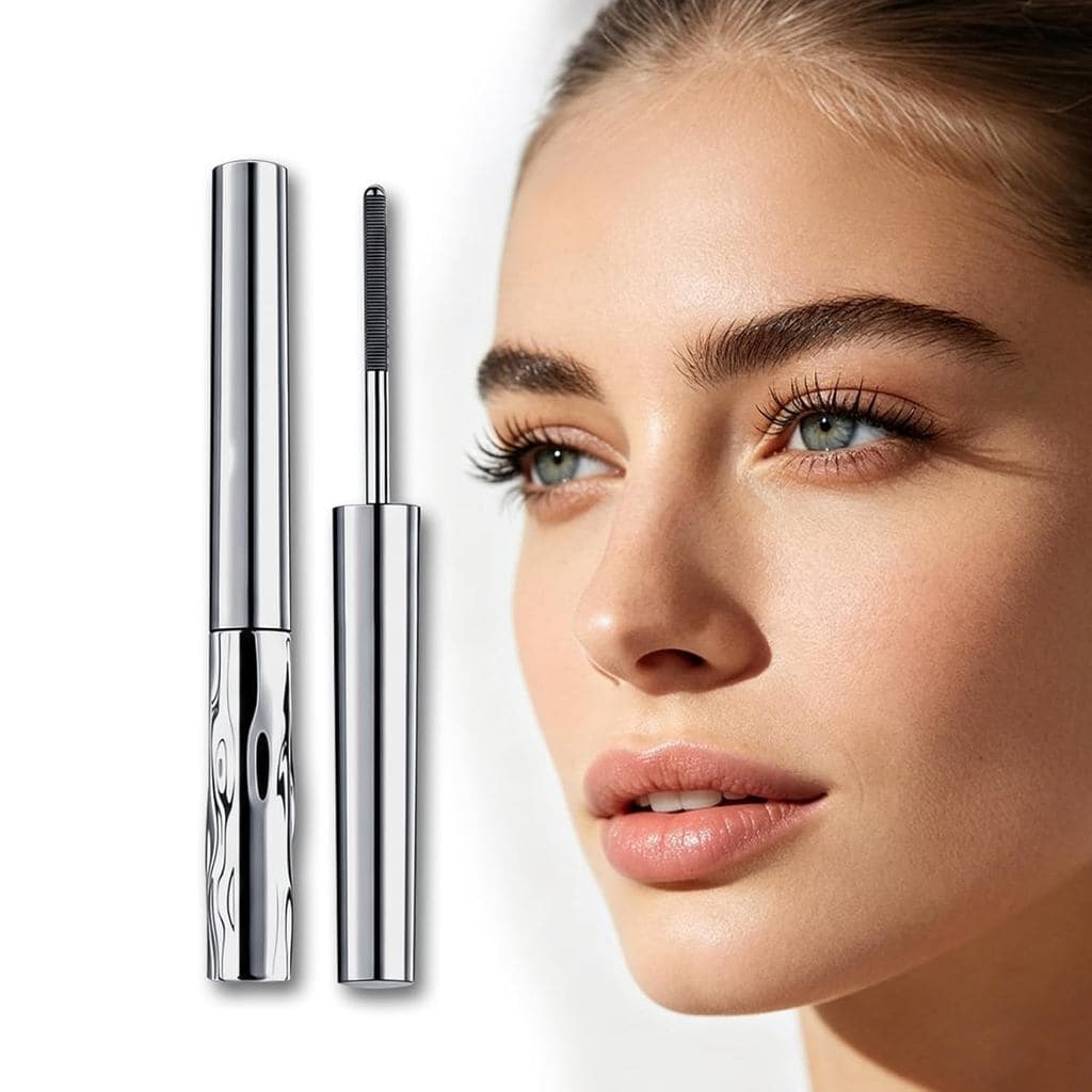 Metal Ferro Cílios Rímel À Prova Dwaterproof Água Fibra De Seda Preto Longo Curling Extensões De Não-Aglomerante Olhos M