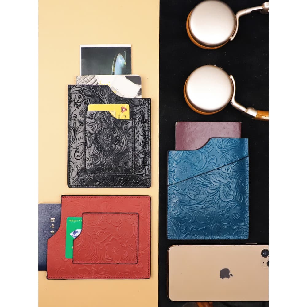 Porta-passaporte de couro genuíno feito à mão, masculino, feminino, portátil, leve, bolsa para passaporte, Tangcao, esti