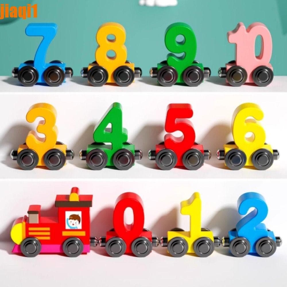Brinquedos De Trem Numérico JIAQI1 , Modelo De Número Pequeno De Cognição , Educativos Infantis Coloridos