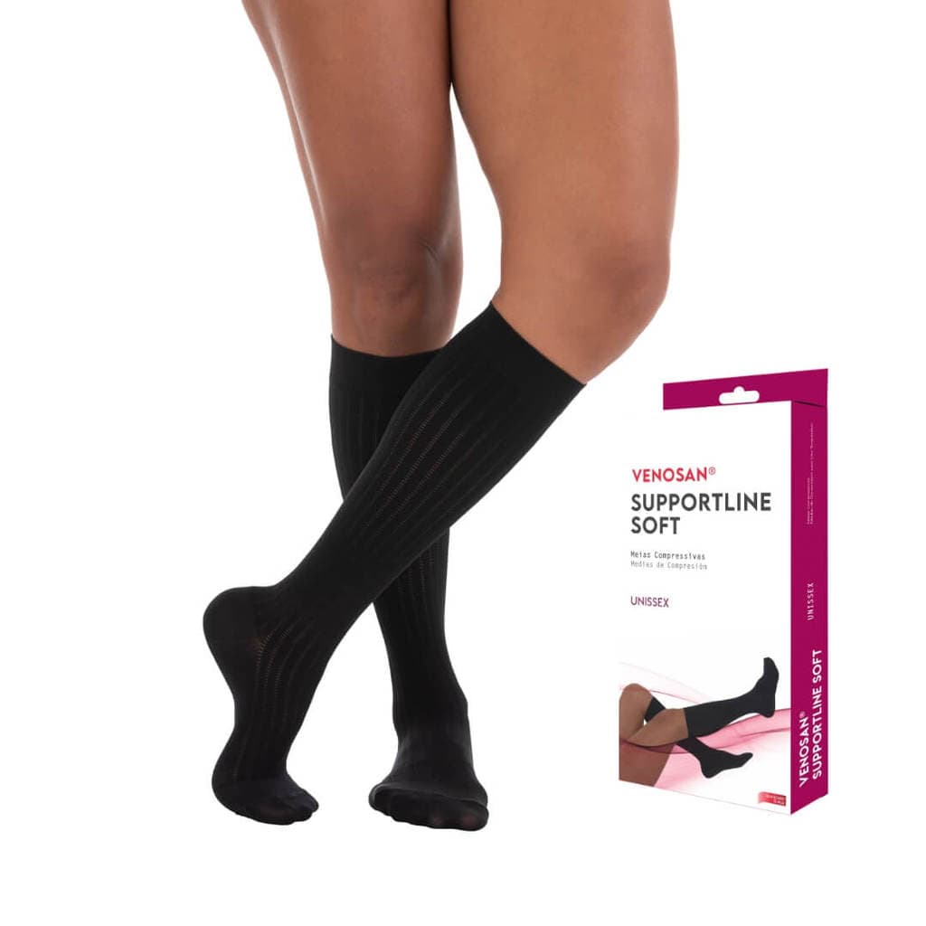 Meia Venosan Supportline 3/4 18-22 mmhg cor Preto