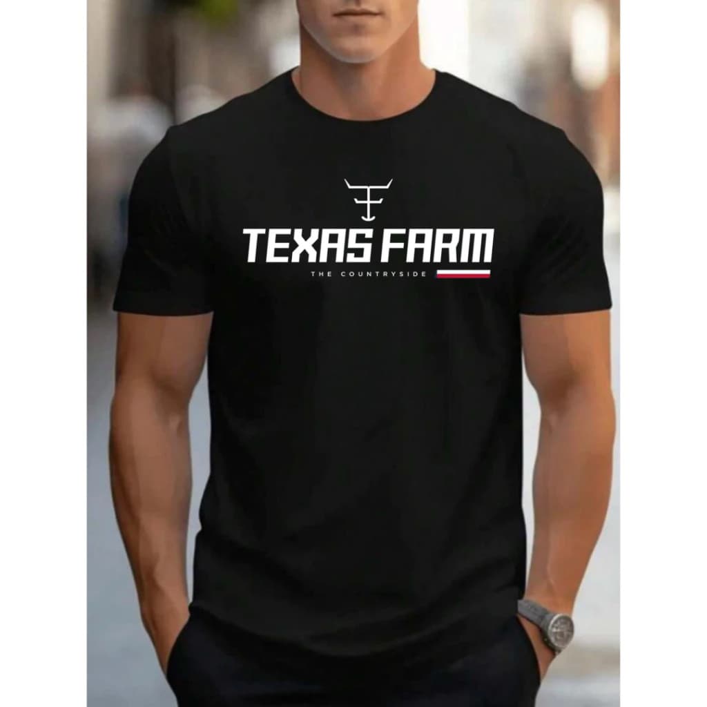 Camiseta Adulto Unissex Texas Farm 100% Algodão Country