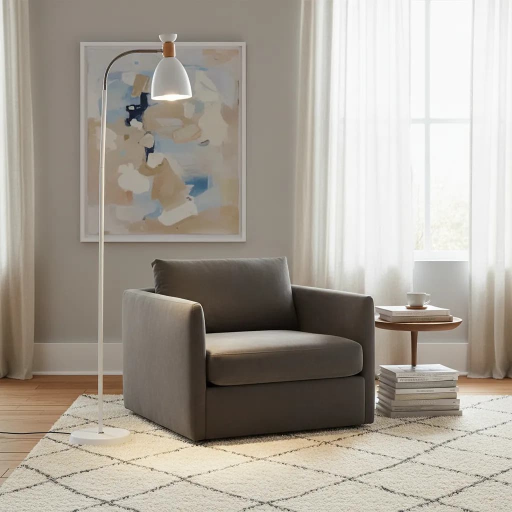 Abajur De Chão Flexivel Luminaria Chao Articulada Piso LK-651