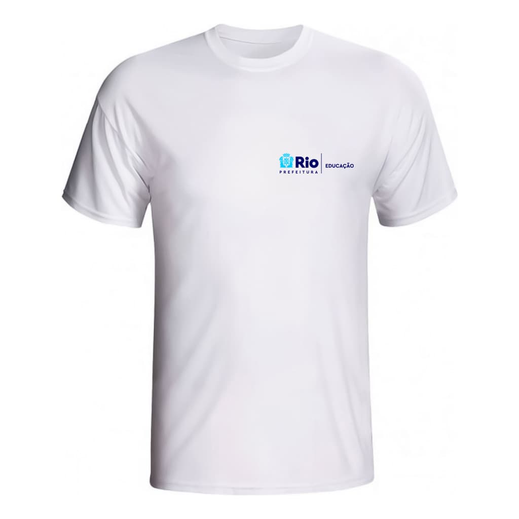 Camisa Infantil Uniforme Escolar Prefeitura Rio de Janeiro Volta às Aulas Colegial