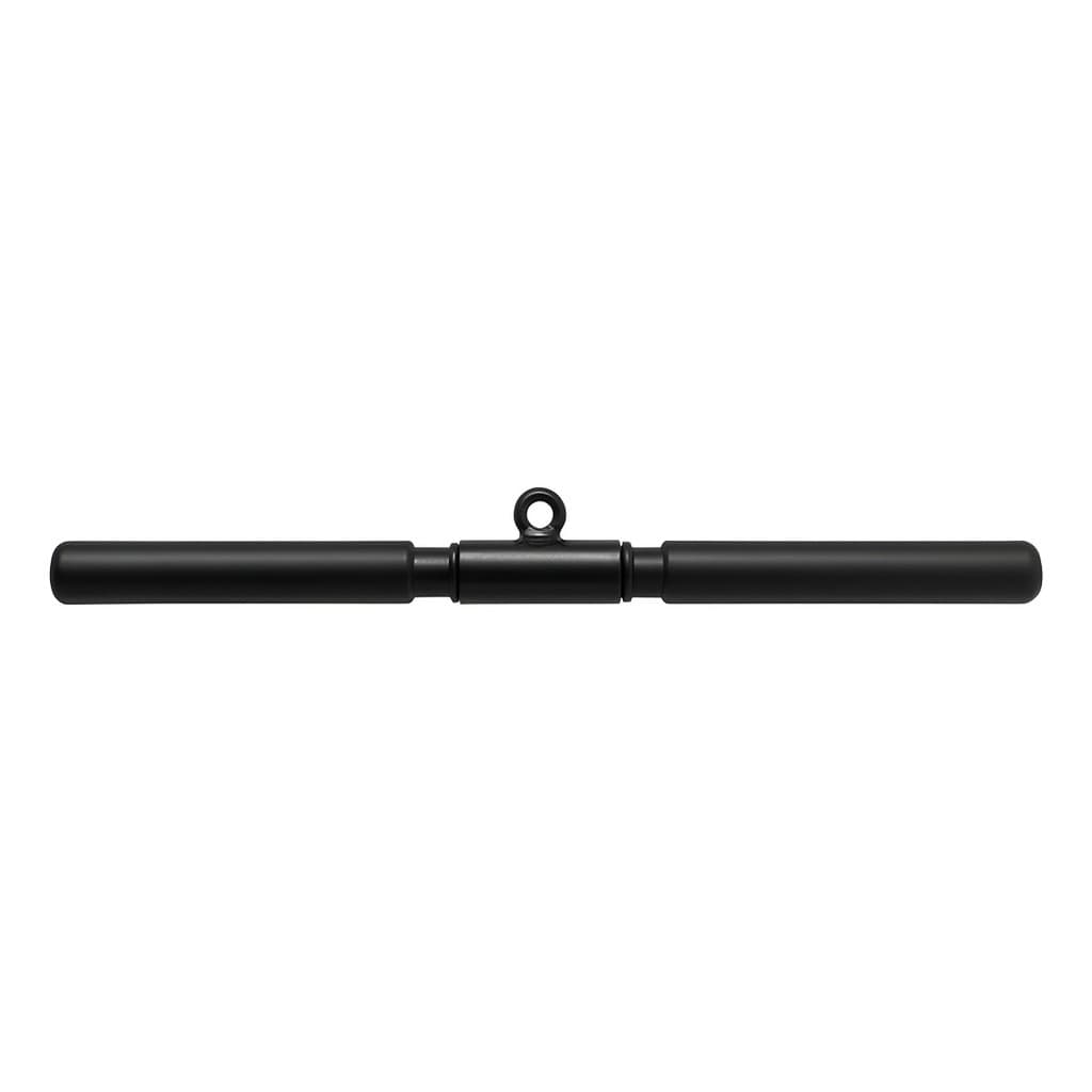 Puxador Barra Reta Pulley 50cm Preto Crossover Tríceps Giro