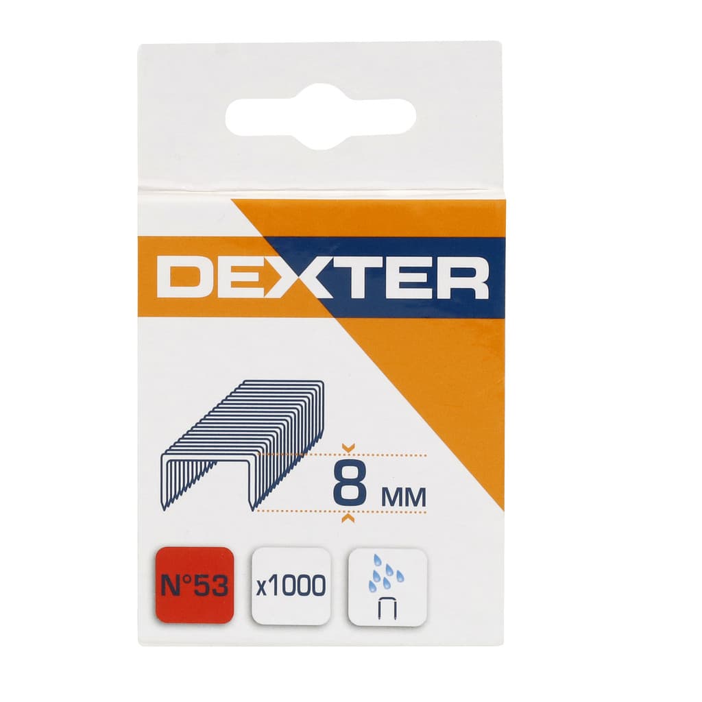 Grampo para grampeador de 8mm N53 1000 grampos Dexter