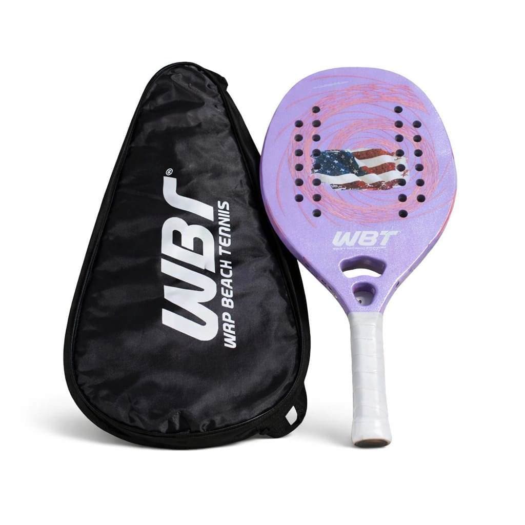 Kit Raquete Beach Tennis Carbono 3K Profissional Com Capa