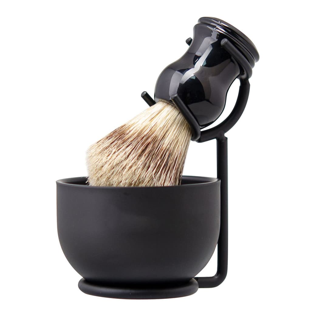 ZY cliente argentino pedido de corrida masculino escova de barbear escova de cerdas conjunto de escova de barbear espuma