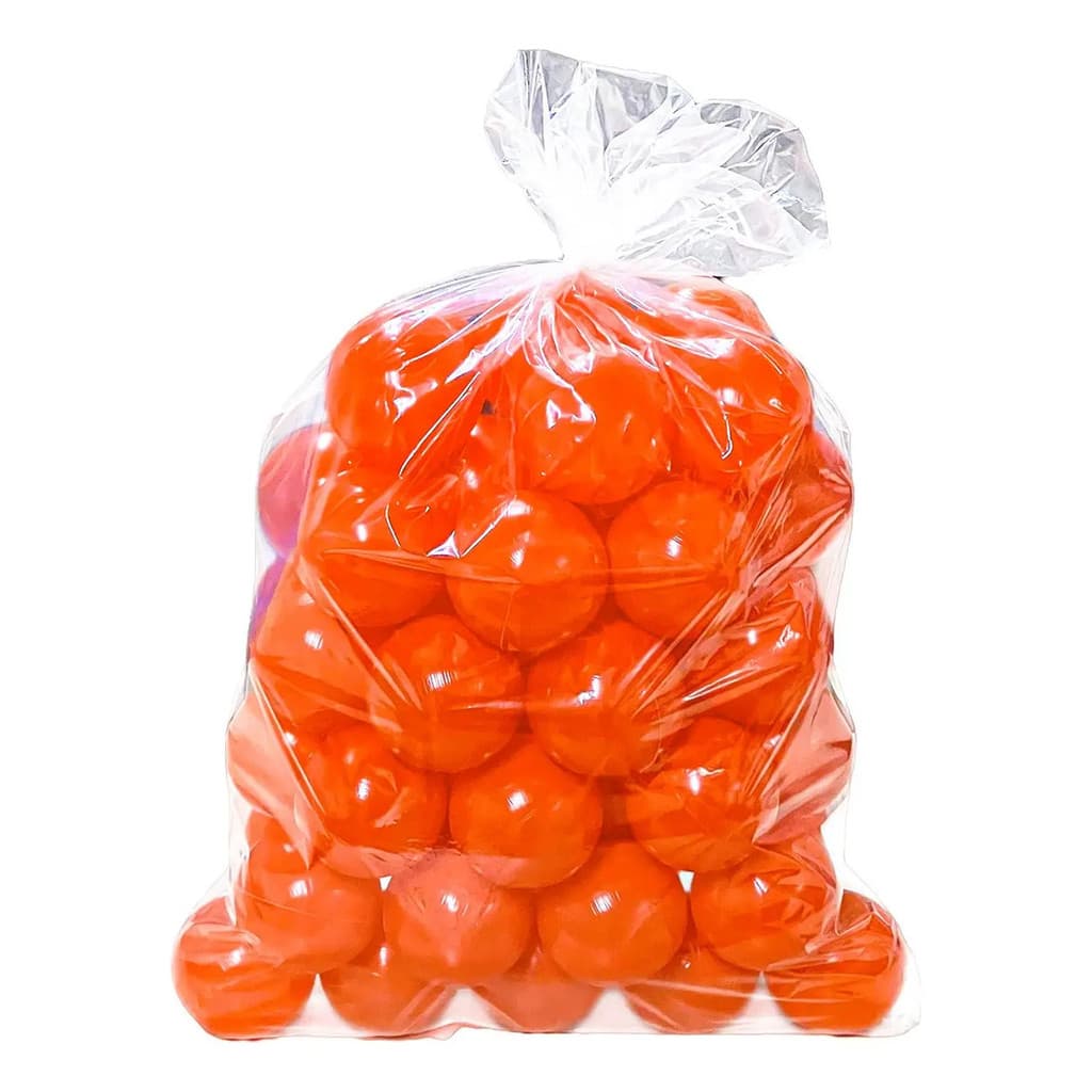 Kit 100 Bolinhas Para Piscina Coloridas Cor Única Laranja
