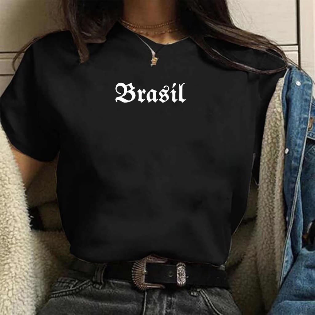 Camiseta Brasil Baby Look  Feminina Brasil  Alta Qualidade Independência Política ENVIO IMEDIATO