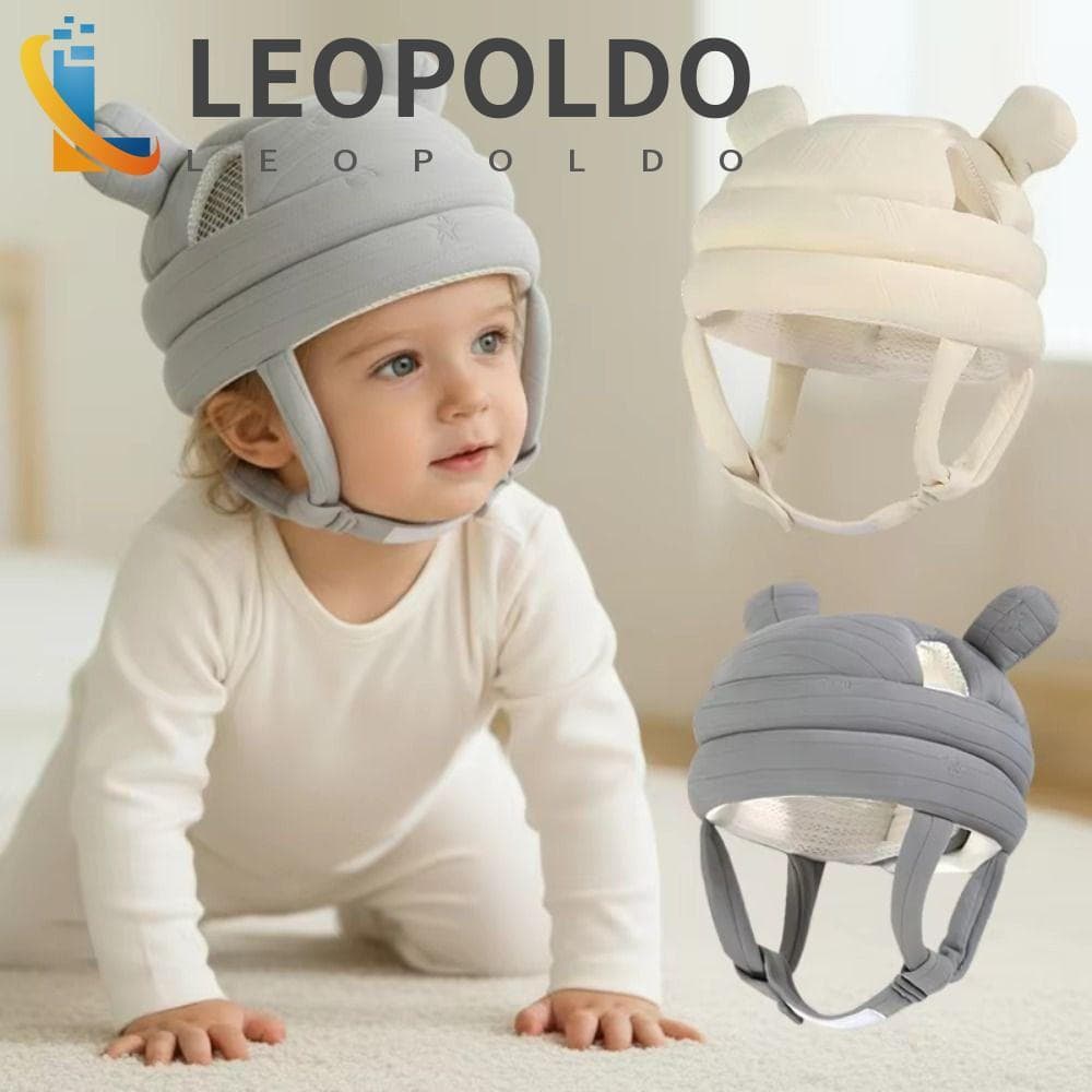 Protetor De Cabeça De Caminhada Para Bebê LEOPOLDO , Chapéu De Segurança Leve De Algodão Respirável Crianças , Lindas Or