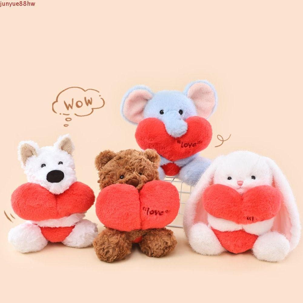 Boneca De Pelúcia JUNYUE Heart Beart , Interativa De Algodão PP Segura Coração Coelho , Confortável