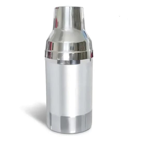 Porta Cerveja de Garrafa 600ml em Alumínio Polido com Isolamento em Isopor - Lidermix