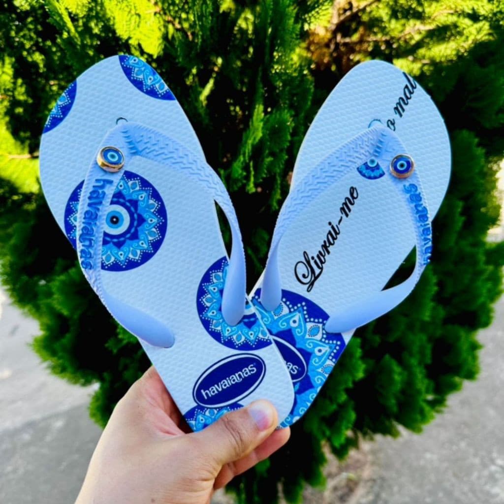 Chinelo Top Personalizado Olho Grego