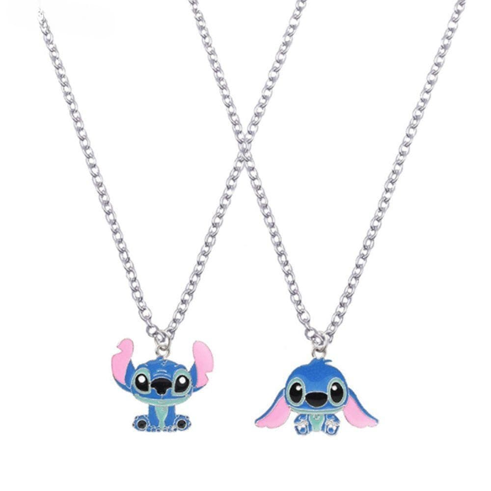 Colar com Pingente Lilo & Stitch, Joia de Anime, Fofo 5142