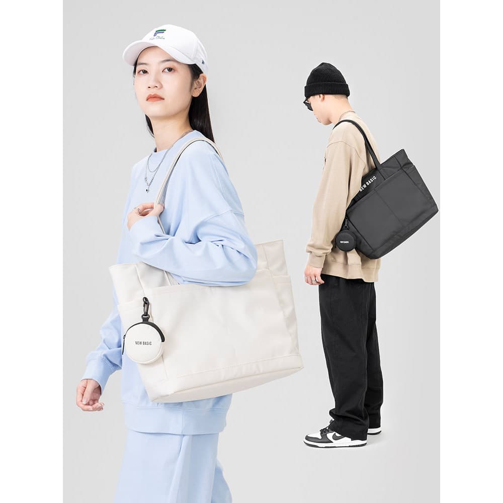 ABOYS novo estilo nicho sacola feminina grande capacidade Multi-compartimento grande saco feminino de um ombro portátil