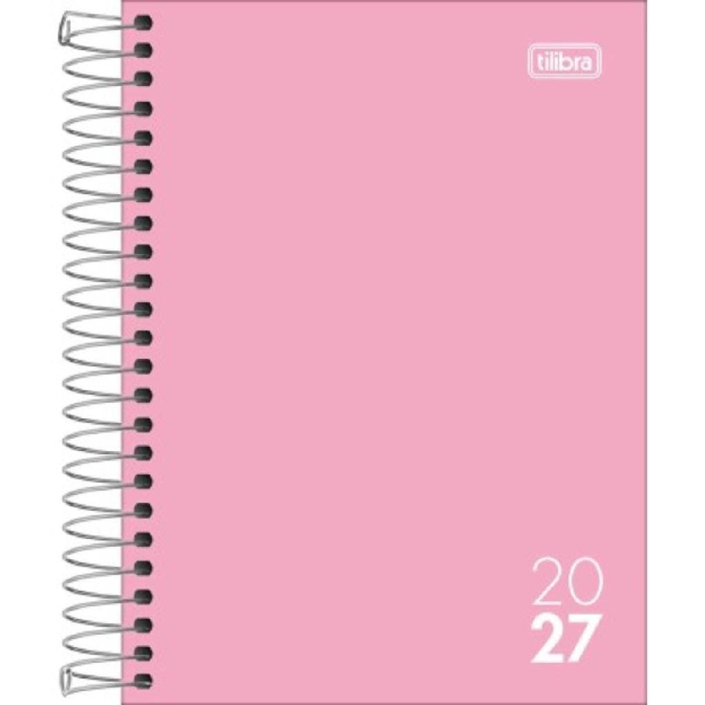 Agenda 2027 Tilibra Zip Colors Espiral Capa Dura Planner Diário Fofo Compacto 176 Folhas