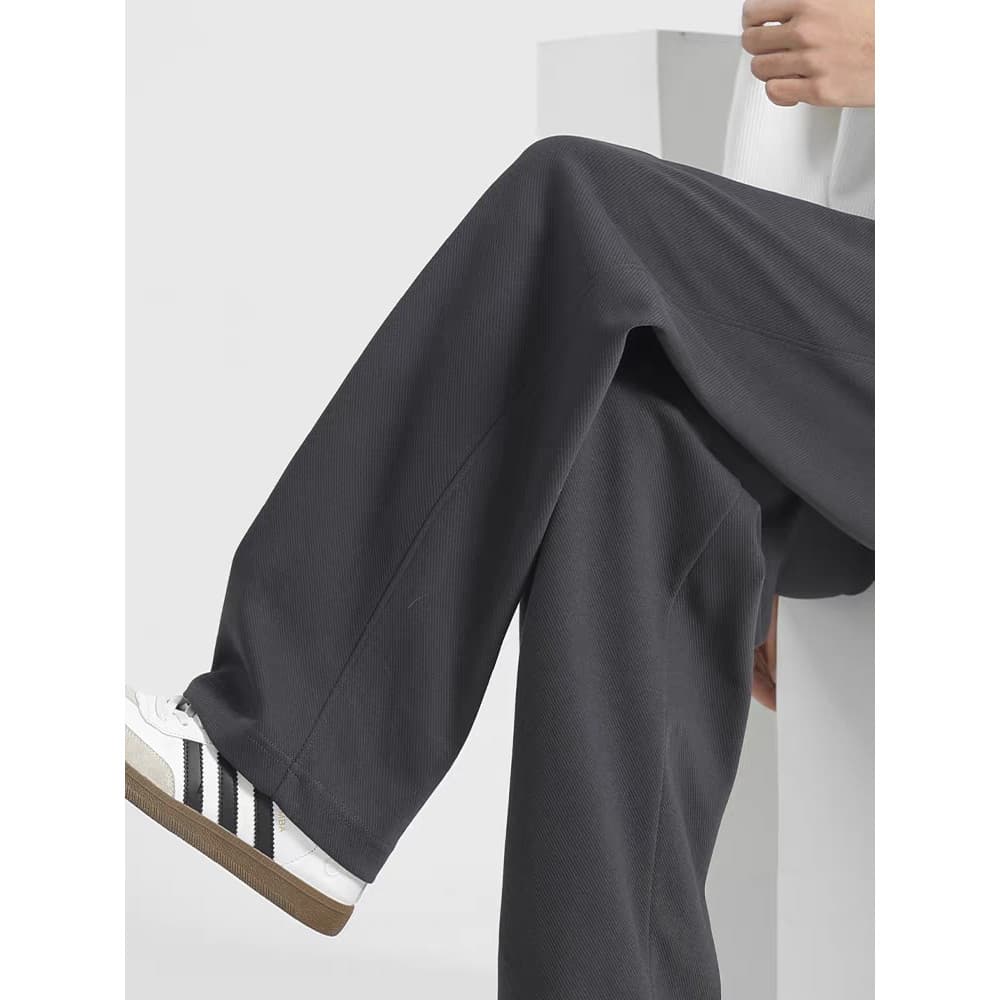 Drape Sweatpants masculino 2026 verão novo estilo calças retas calças masculinas de perna larga calças casuais soltas Al
