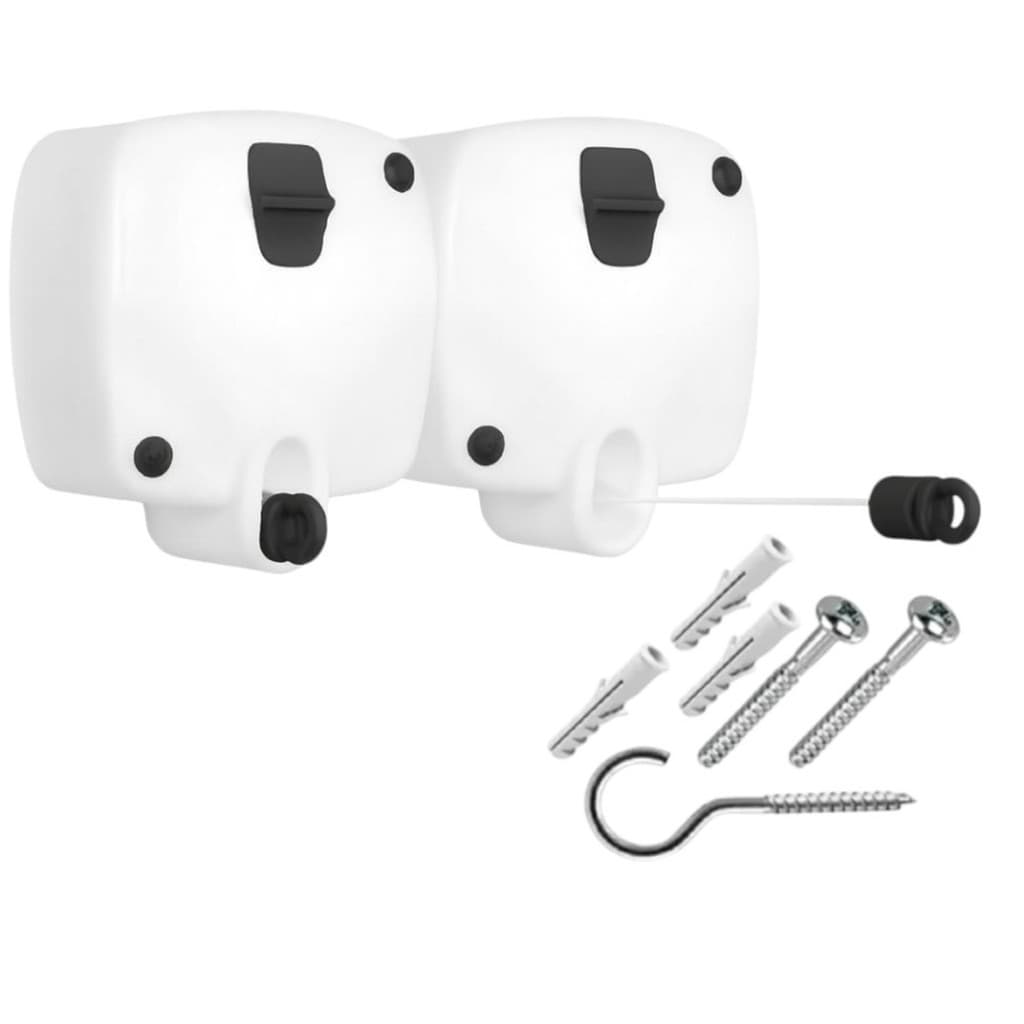Varal Rotoflex Com 2 Cordas Retráteis De Cinco Metros Cada