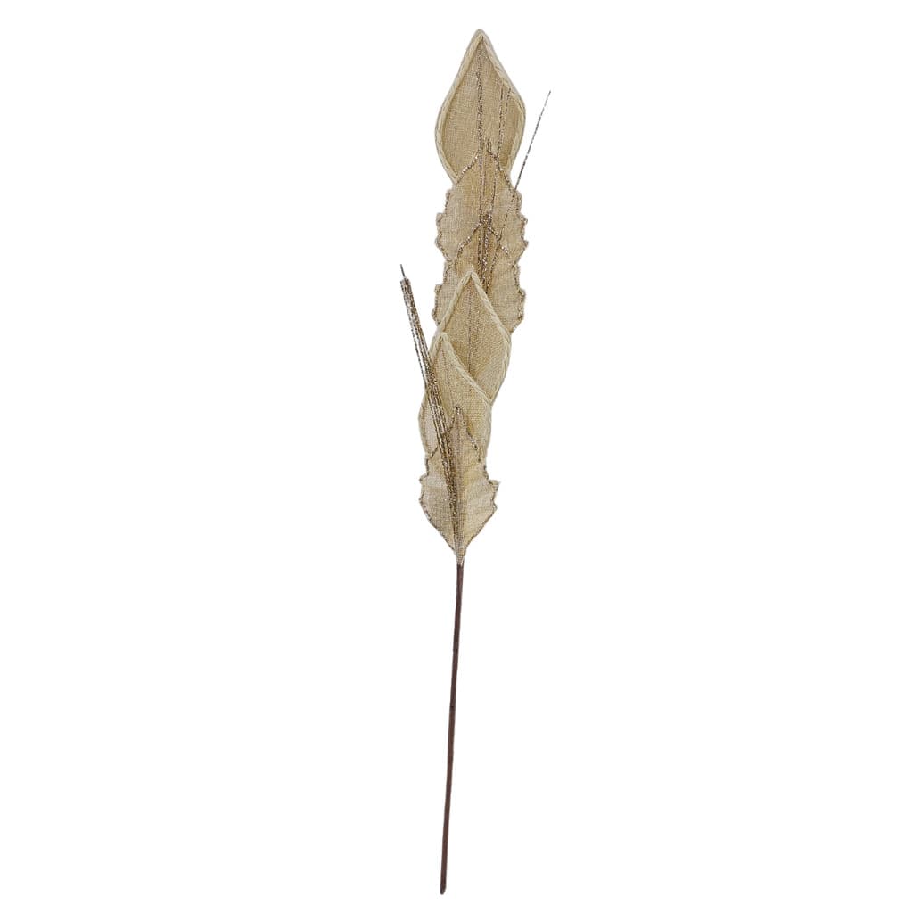 Haste Folhagem Juta 65 Cm Palha Decoração/Enfeite Natal